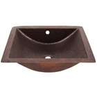 The Copper Factory Hand Hammered Copper Concave Undermount Bathroom 