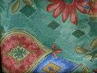  tablecloth teal stain resistant 150x 260cm new commercial floral 