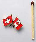 Swiss, Canada Flag Lapel Pin