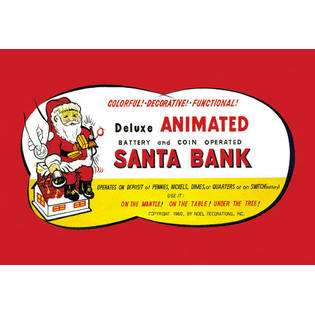 Buyenlarge Animated Santa Bank 20x30 poster 