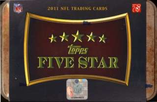 2011 TOPPS FIVE STAR FOOTBALL HOBBY BOX BLOWOUT CARDS  