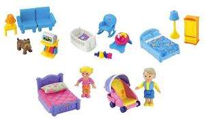NEW~ FISHER PRICE MY FIRST DOLLHOUSE Furniture 5 Sets  