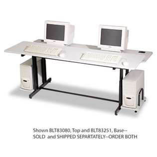 Balt Inc. Split Level Computer Training Table, 72w x 36d x 33h, Gray 