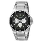   Eye Day Date 24HR Stainless Steel Bracelet Black Dial Watch 45C22