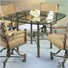   Cape International Melrose 48 Square Dining Table with Glass Top