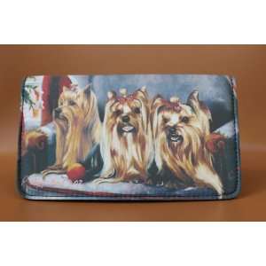  Yorkshire Terrier Dog 4 1/4 x 7 1/4 wallet by Ruth 