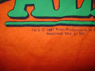 vintage NEW NOS ALF 80S TV SHOW FAST POOL t shirt S  