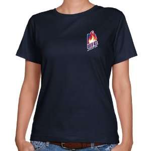  UIC Flames Ladies Navy Blue Athletics Chest Hit Logo 