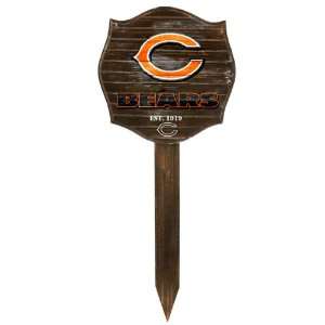  Chicago Bears Garden Wood Stake Sign