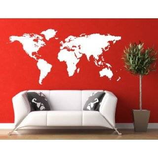  Vinyl Wall Art Decal Sticker World Map Globe Earth Country 