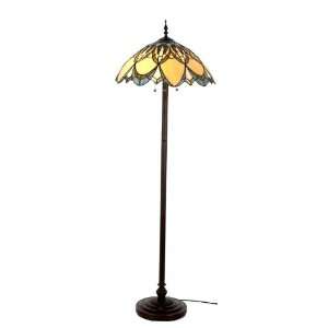   Tiffany Style Stained Glass Floor Lamp Golden Daze