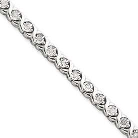 Sterling Silver Diamond Tennis Bracelet   JewelryWeb Jewelry  