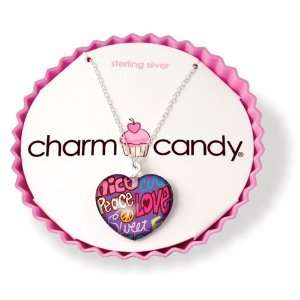  Charm Candy Groovy Sterling Silver Necklace Jewelry