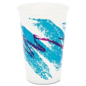  SOLO Cup Company Jazz Waxed Paper Cold Cups, 16 oz, Tide 