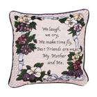 Simply Home Feminine Side Photo Memory Decorative Accent Pillow 12 x 
