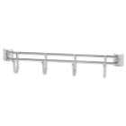 Alera Hook Bars For Wire Shelving, 4 Hooks, 18w, Silver
