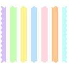 SheetWorld Pastel Colorful Stripe Woven Fabric   By The Yard