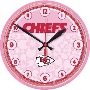  Wincraft Kansas City Chiefs Pink Round Clock Sports 