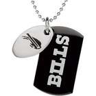 Body Candy Stainless Steel Buffalo Bills Logo Double Dog Tag Necklace