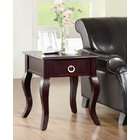   Cherry Finish Contemporary End Table with Drawer by Coaster Furniture