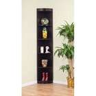   Tray Five Shelves Corner Display Cabinet / Stand in Coffee Bean