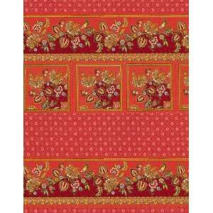  45 Wide Alsace Tablecloth Panel Crimson Fabric By The 