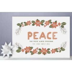   Watercolor Peace Holiday Non Photo Cards by Katie  