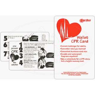  CPR Crib Card   Wallet Size