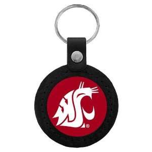  Washington State Cougars NCAA Classic Logo Leather Key Tag 
