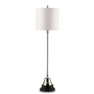 Currey and Company 6473 Messenger 1 Light Brass Table Lamp with Bone 