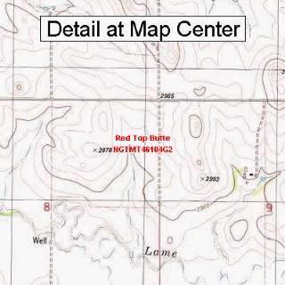  USGS Topographic Quadrangle Map   Red Top Butte, Montana 