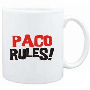  Mug White  Paco rules  Male Names