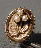 Antique Victorian 14K Gold Pearl Earrings Circa 1900  
