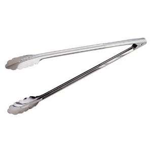 Stainless Steel Serving Tongs   8 7/8 