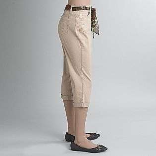   Scarf Belt Capri Pants  Gloria Vanderbilt Clothing Womens Capris