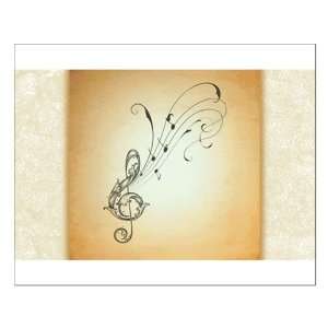  Small Poster Treble Clef Music Notes 