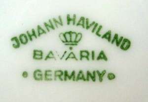   china BLUE GARLAND Bavaria 1/4# QUARTER POUND Butter Dish & LID  