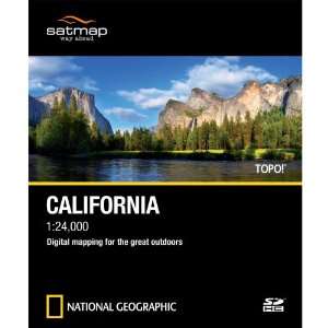  National Geographic TOPO SD Card California Software