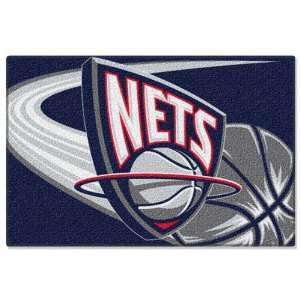  New Jersey Nets 20x30 Acrylic Tufted Rug Sports 