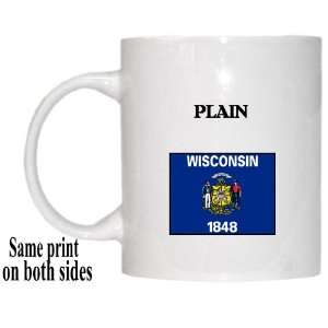  US State Flag   PLAIN, Wisconsin (WI) Mug 