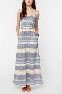 Pretty Penny Racerback Striped Maxi Dress   Urban Outfitters