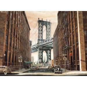 View to the Manhattan Bridge, NYC by Matthew Daniels 54x39  