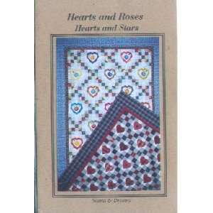  Hearts & Roses AND Hearts & Stars [2 Quilt Patterns] from 