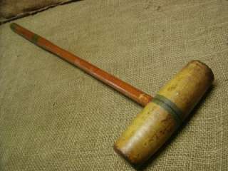 Vintage Croquet Mallet  Antique Sports Old Game Wooden  