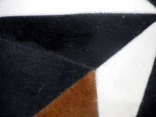 Star Cowhide Rug Cow Hide Skin Carpet Leather Round S10  