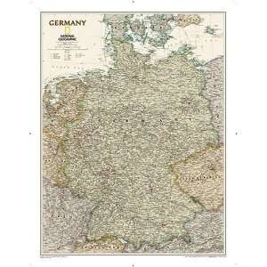  National Geographic Germany Political Map (Earth toned 
