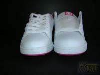 DC Pixie 3 Skate Shoes White Pink Womens Sneakers 9  