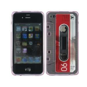  Pink Red Cassette Tape TPU Ice Candy Skin Soft Rubber Gel 