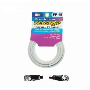  Telstar Ff 15, 15ft. Coaxial Cables (Gold Plated 