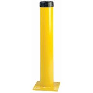 Lyon TY40026 Yellow Bollard, 6 5/8 Diameter x 1/4 Thickness x 42 